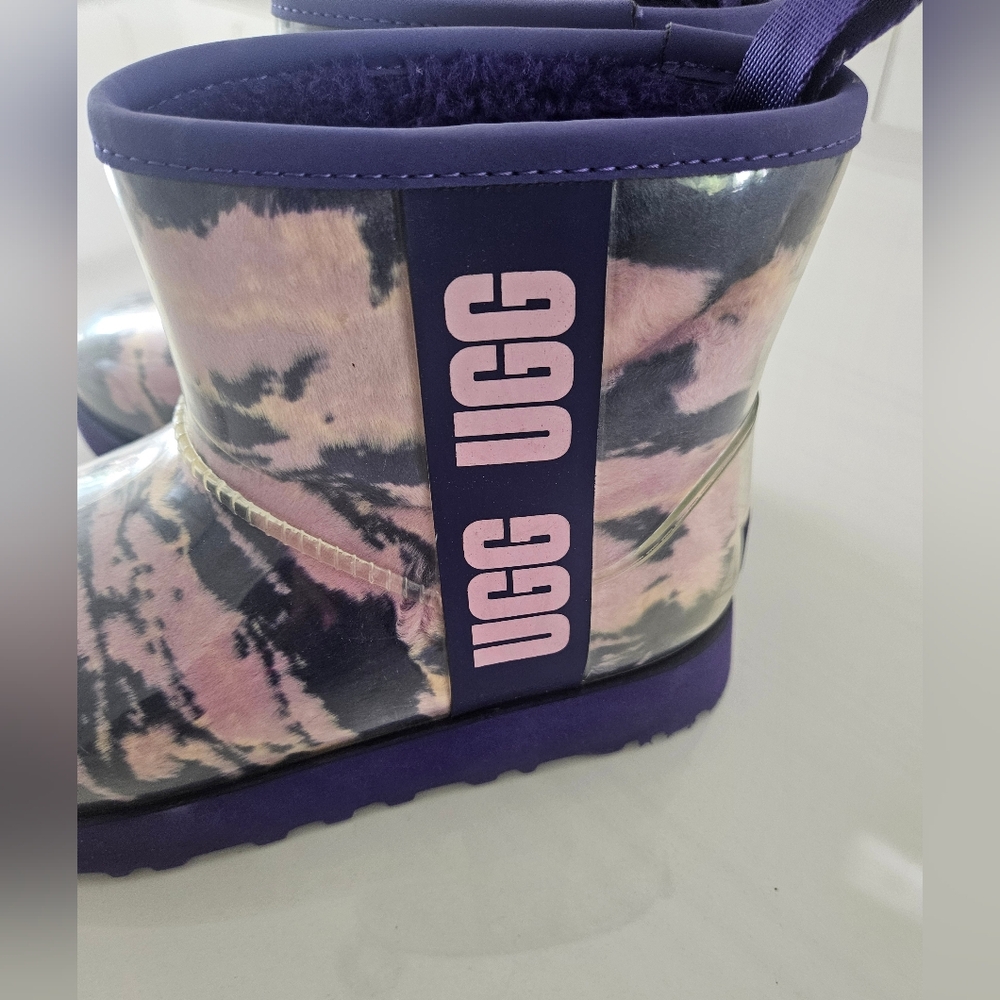 UGG Kids Tie-Dye Boots - Purple and Black - Picture 5 of 8
